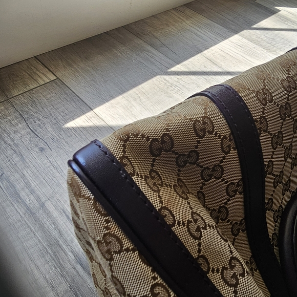 Gucci Monogram Vintage Web Medium Boston Bag - Picture 5 of 16